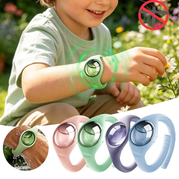 Mosquito Repellent Silicone Bracelets, DEET Free Natural Bug Repellent Silicone Wristbands for Adults, Waterproof Skin Friendly Based Outdoor Camping Hiking Travel Essentials