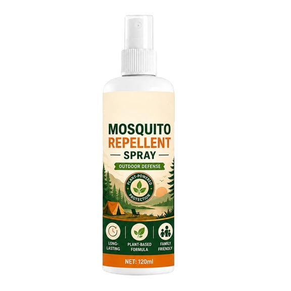 Mosquito Repellent Spray 120ml Plant Based Formula Outdoor Defense Long Lasting Family Friendly Protection