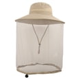 thumbnail image 1 of Mosquito Repellent Sun Hat with Net - Khaki - Breathable UV Protection Bucket Hat for Hiking, Fishing & Gardening (56-60cm), 1 of 5
