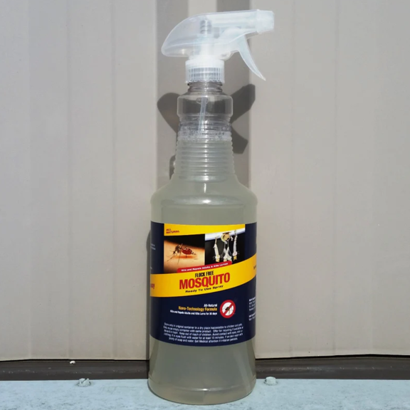 Mosquito Spray RTU - All Natural Formula - 32 fl oz Sprayer Bottle by Flock Free