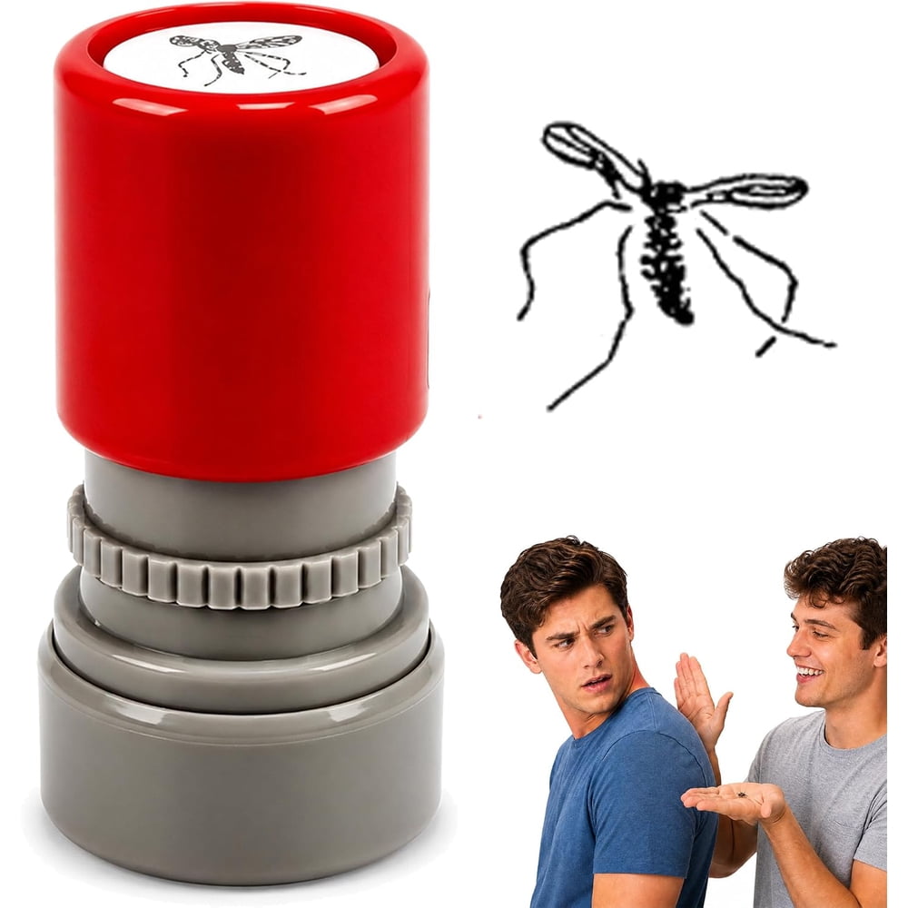Mosquito prank stamp product and realistic mosquito imprint