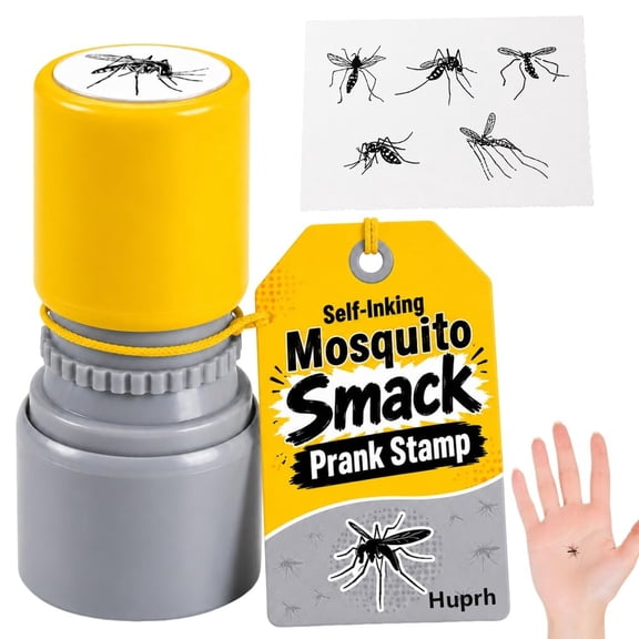 Mosquito Stamp Prank, Realistic Fake Bug Trick Prop, Funny Gag Insect Stamper for Friends and Family, for April Fools Day, Party Favor, Office Joke and Craft Projects