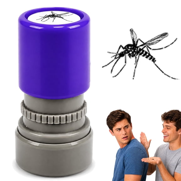 Mosquito Stamp Prank Realistic Mosquito Bite Effect & Self-Inking Design for April Fools Day, Parties & Family Fun