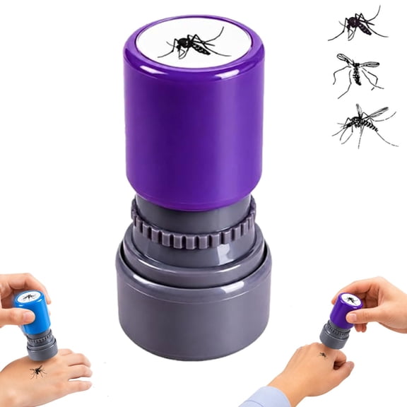 Mosquito Stamp Prank, Realistic Self-Inking Dead Mosquito Smack Stamp with Pre-Inked Black Ink, Funny Gag Trick Stamper for Friends, Party Favors, Office Prank