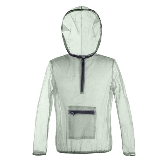Mosquito Suit Double Zipper Design Super Cool Soft Mesh Insect Protective Jacket for Gardening