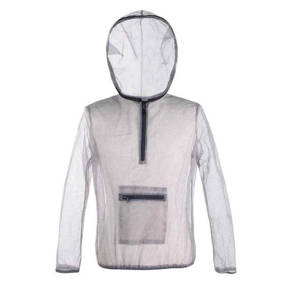 Mosquito Suit with Hooded Midge Net Summer Mesh Insect Protection Clothing Breathable Bug-Proof Lightweight Jacket and Pants Set for Fishing Camping Hiking Outdoor UV Protection