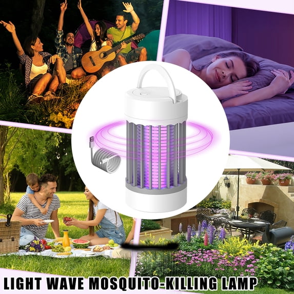 Mosquito Zapper Indoor, PluginFly Trap Indoor, Gnat Killer Indoor, Compact Portable Design, Usb Cable Included, Bedroom Pest Defense