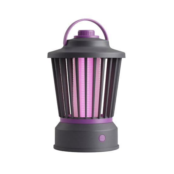 Mosquito Zapper Portable Usb Rechargeable 6 Inch Durable Desktop Insect Night Light for Indoor Outdoor Home Use Gray 1 Pack