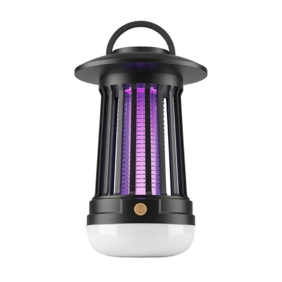 Mosquito Zapper Portable Usb Rechargeable Electric Insect Durable Purple Light for Indoor Outdoor Camping Home Black 1 Pack