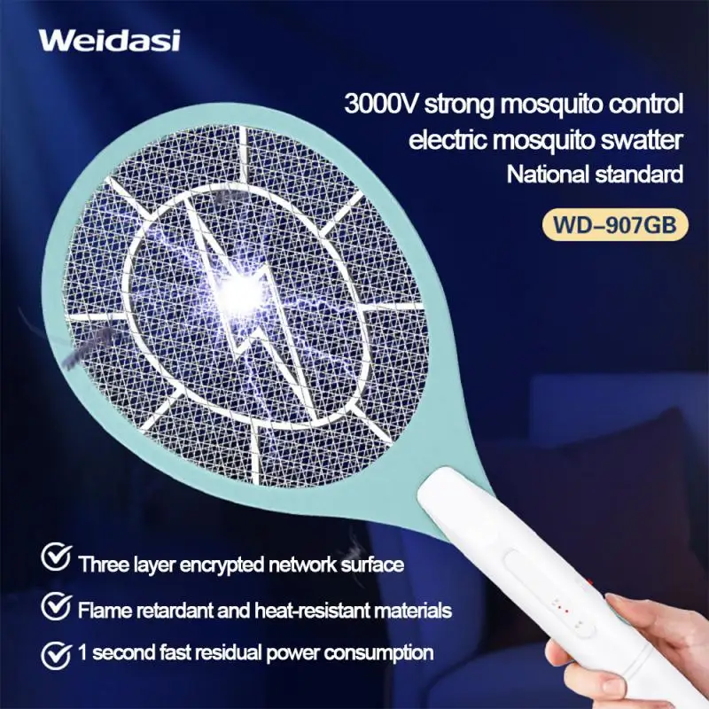 Mosquito Zapper Rechargeable Handheld Electric Mosquito Racket