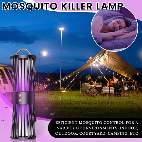 Mosquito Killer Lamps Lamp Electric Lamp Rechargeable Portable Automatic Purple Light Trap Household Electric Mosquito Lamp