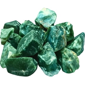 Moss Agate Rough Stones Natural Raw Crystals for Tumbling (5 Pieces)