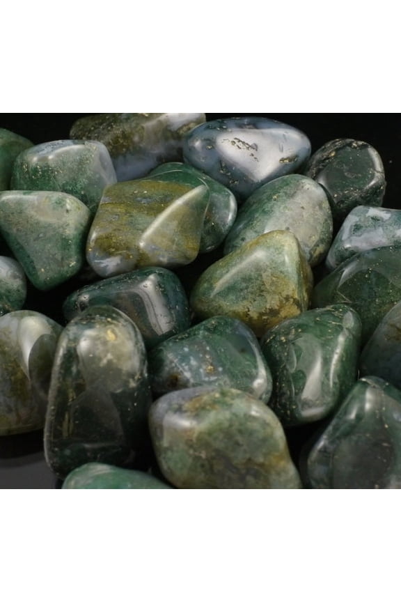 Moss Agate Tumbled
