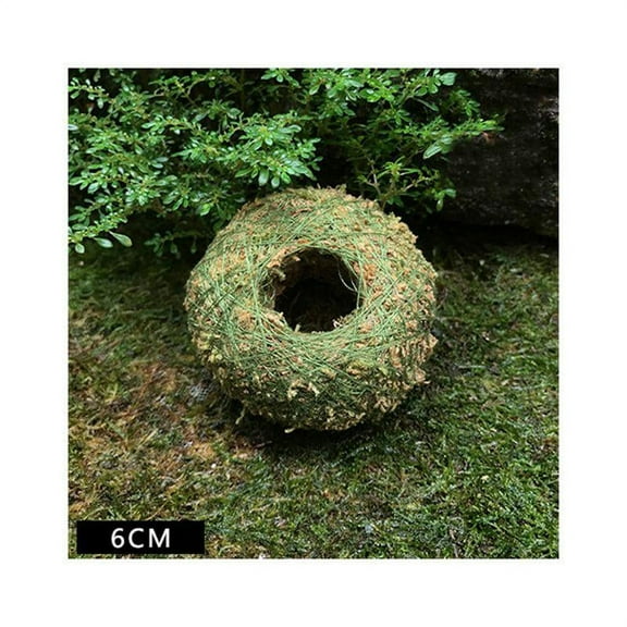 Moss Ball Pot Bird Nest Natural Bonsai Potted Plant Gardening Container