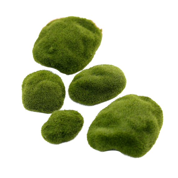 Moss Balls for Fish Tank on Sale Barhoo Moss Rocks Simulation Diy Artificial Decorative Stone Green Moss Home Decor Moss Stone Flocked Stone Clearance 1Pc Moss Stone Flocking Stone