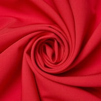 Moss Crepe Fabric Crinkle Pebble 60 Inch Polyester By The Yard - For Sewing Apparel & Accessories - Red (1 Yard)