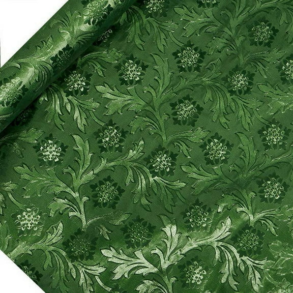 Moss Green Embossed Floral Foils 24" X 10 Yards by Paper Mart