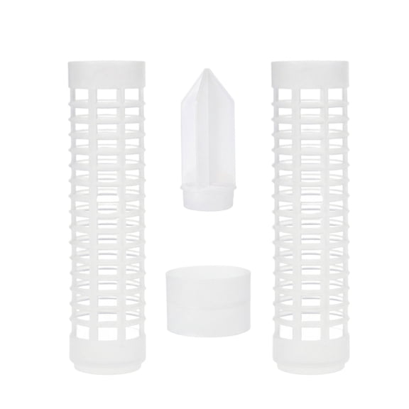 Moss Pole Monstera Plant Support, Plant Support Stakes, 6.7X1.6 In, Plastic White Trellis, Climbing Vine Growth Aid, Indoor Potted Greenery, 2 Pole 1 Connector 1 Ground Spike 20