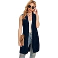 thumbnail image 1 of Cizayoi Women Lightweight Long Sleeveless Cardigans Vest with Pockets, 1 of 7