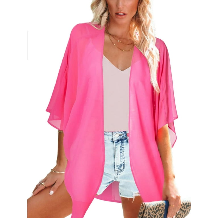 Womens sheer sales kimono tops
