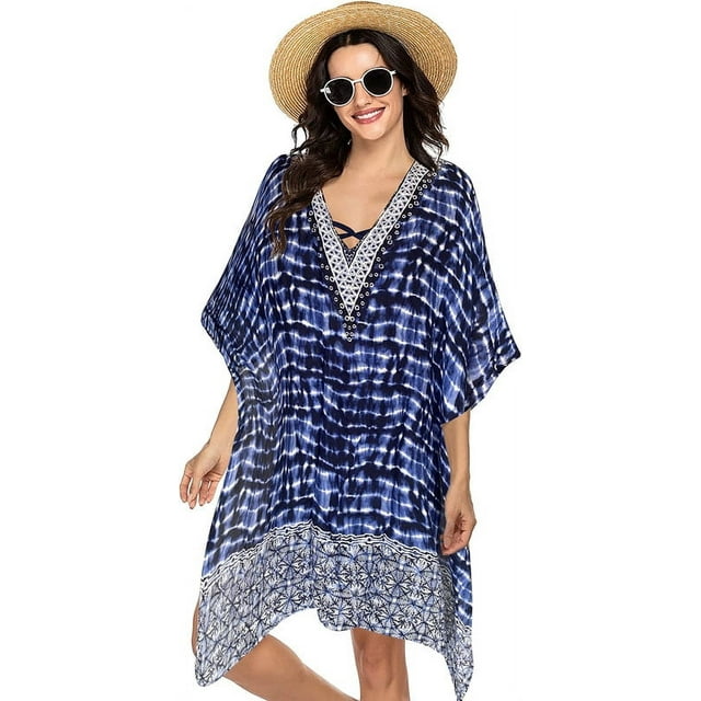 Moss Rose Women's Swimsuit Cover up Beach Kaftan for Bathing Suit with ...