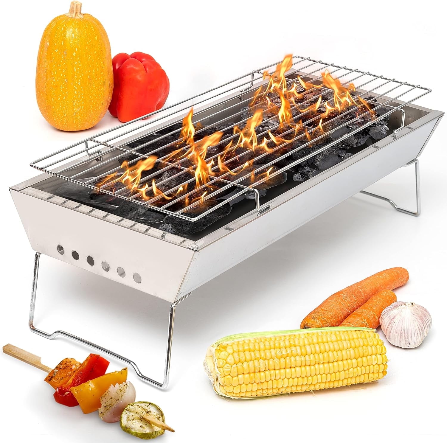 Moss & Stone 17" In Portable Tabletop Grill