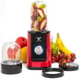 thumbnail image 1 of Moss & Stone 2 in 1 Personal Blender with Additional Blender Cup, Mini Blender, Juice Blender & Smoothie Maker (Cherry Red), 1 of 6