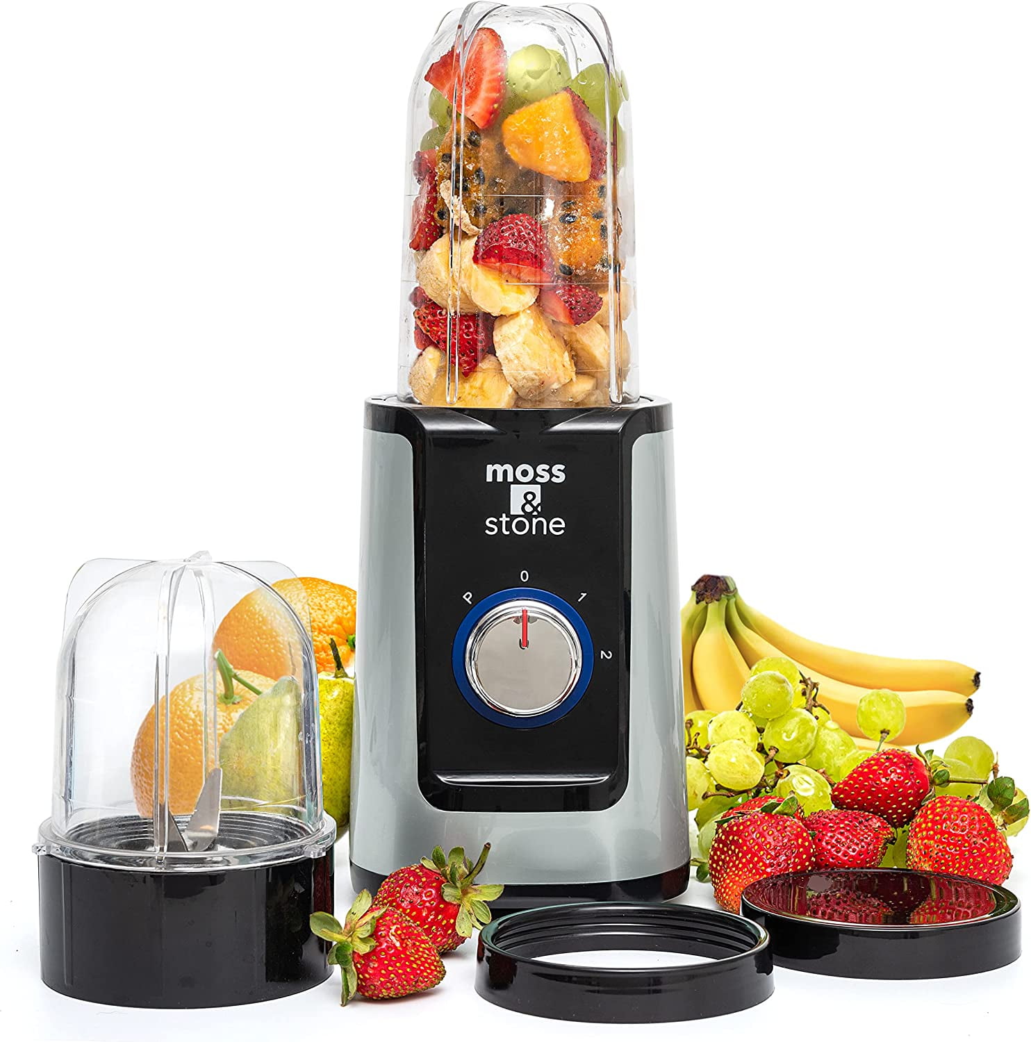 Moss & Stone 2 in 1 Personal Blender with Additional Blender Cups