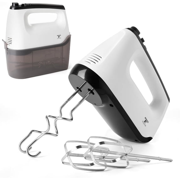 Moss & Stone 6-Speed Electric Hand Mixer, 250W Handheld Mixer with Storage Case