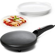 Moss & Stone 8.2 Inch Non-Stick, Auto Power Off, Automatic Temperature Control Electric Crepe Maker