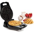 thumbnail image 1 of Moss & Stone Belgian Waffle Maker, Electric Waffle Machine, Flips & Non-Stick Grids,Temperature Control, Round Waffle (Black), 1 of 5