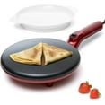 thumbnail image 1 of Moss & Stone Electric Crepe Maker 8 Inch, Pan Apo Portable Crepe Maker & Hot Plate Cooktop On/Off Switch, Nonstick Coating, Automatic Temperature Control, Easy To Use For Pancakes, Blintz, Chapati, 1 of 9