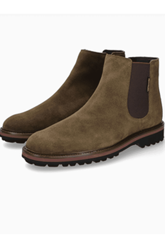 Moss Suede Zipper Fastener Chelsea Men's Boot