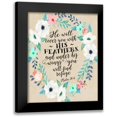 thumbnail image 1 of Moss, Tara 12x14 Black Modern Framed Museum Art Print Titled - Psalm 91 - 4 Wreath, 1 of 5
