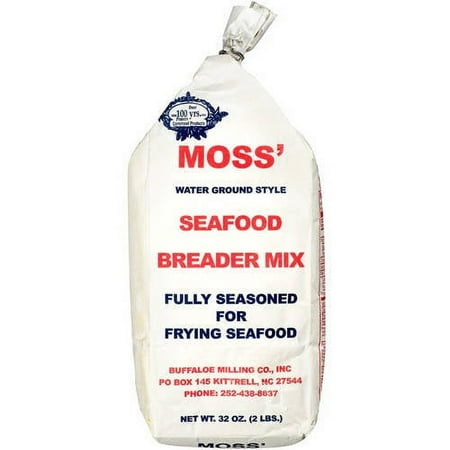 Moss' Water Ground Style Seafood Breader Mix, 32 oz