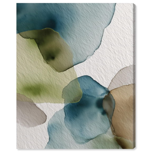 Moss and Mineral Forms I Canvas Print Nature Decor by Art Remedy, Gallery Wrapped, 16 x 20