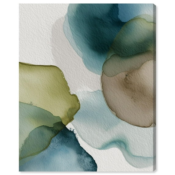 Moss and Mineral Forms IV Canvas Print Nature Decor by Art Remedy, Gallery Wrapped, 30 x 36