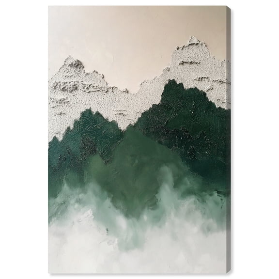 Moss and Sand Fusion Canvas Scenery Wall Art by Art Remedy, Gallery Wrapped, 10" x 15"