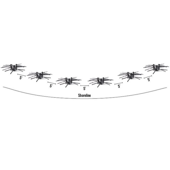 MossBack Fish Habitat Ultimate Shoreline Bundle  Fish Habitat Structure for Lakes and Ponds