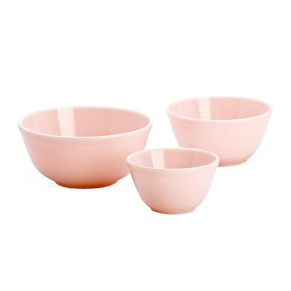 Mosser Glass 3-Piece Colored Glass Mixing Bowl Set, 6 Colors on Food52