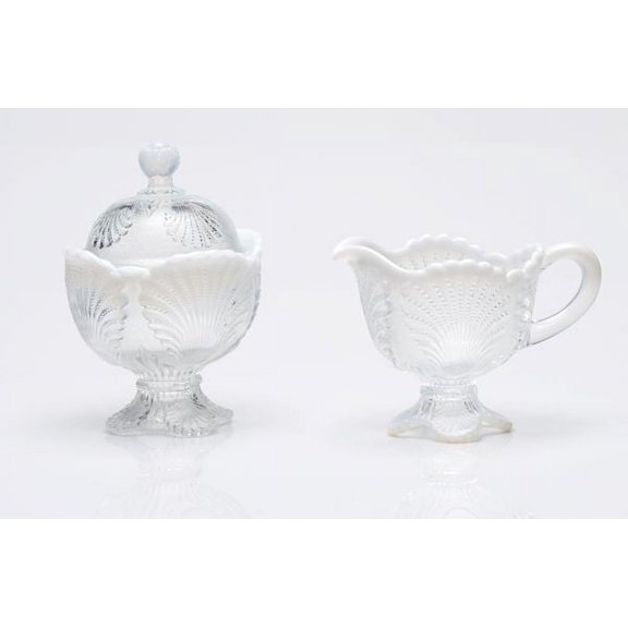 Mosser Glass Shell Opal Creamer in Crystal