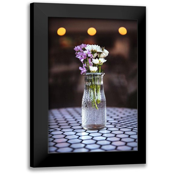 Mossholder, Tim 11x14 Black Modern Framed Museum Art Print Titled - Flowers on Table