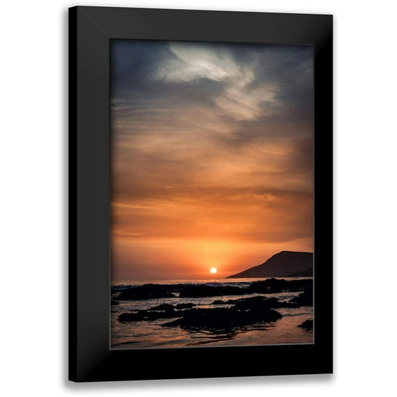 Mossholder, Tim 11x14 Black Modern Framed Museum Art Print Titled - Orange Sunset