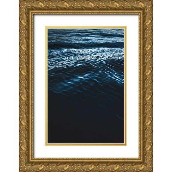 Mossholder, Tim 13x18 Gold Ornate Wood Framed with Double Matting Museum Art Print Titled - Water Textures