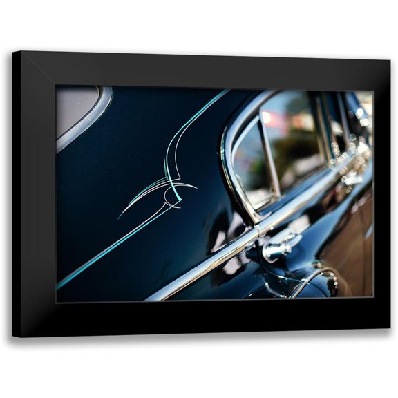 Mossholder, Tim 14x11 Black Modern Framed Museum Art Print Titled - Classic Car Detail