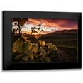 thumbnail image 1 of Mossholder, Tim 14x11 Black Modern Framed Museum Art Print Titled - Vineyard at Sunset, 1 of 5