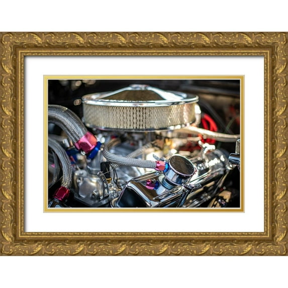 Mossholder, Tim 14x11 Gold Ornate Wood Framed with Double Matting Museum Art Print Titled - Auto Engine