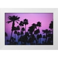 thumbnail image 1 of Mossholder, Tim 14x11 White Modern Wood Framed Museum Art Print Titled - Palms with Pink Sky, 1 of 4
