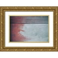 thumbnail image 1 of Mossholder, Tim 18x13 Gold Ornate Wood Framed with Double Matting Museum Art Print Titled - Paint on Concrete, 1 of 4