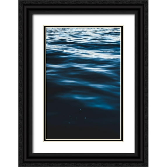 Mossholder, Tim 23x32 Black Ornate Wood Framed with Double Matting Museum Art Print Titled - Water Textures